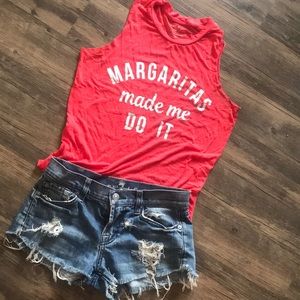 Seven For All Mankind Cutoff Jean shorts 26 denim